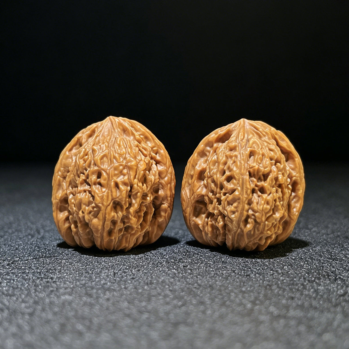Nanjiangshi Scholar Walnuts Pair | 32.0mm x 32.0mm | Stock ID: NJS-1101 - ThePatinaProject