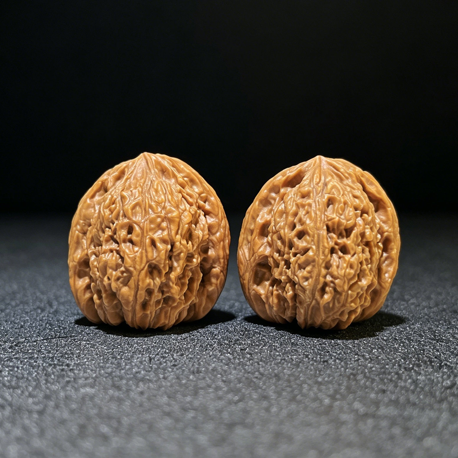 Nanjiangshi Scholar Walnuts Pair | 32.0mm x 32.0mm | Stock ID: NJS-1101 - ThePatinaProject