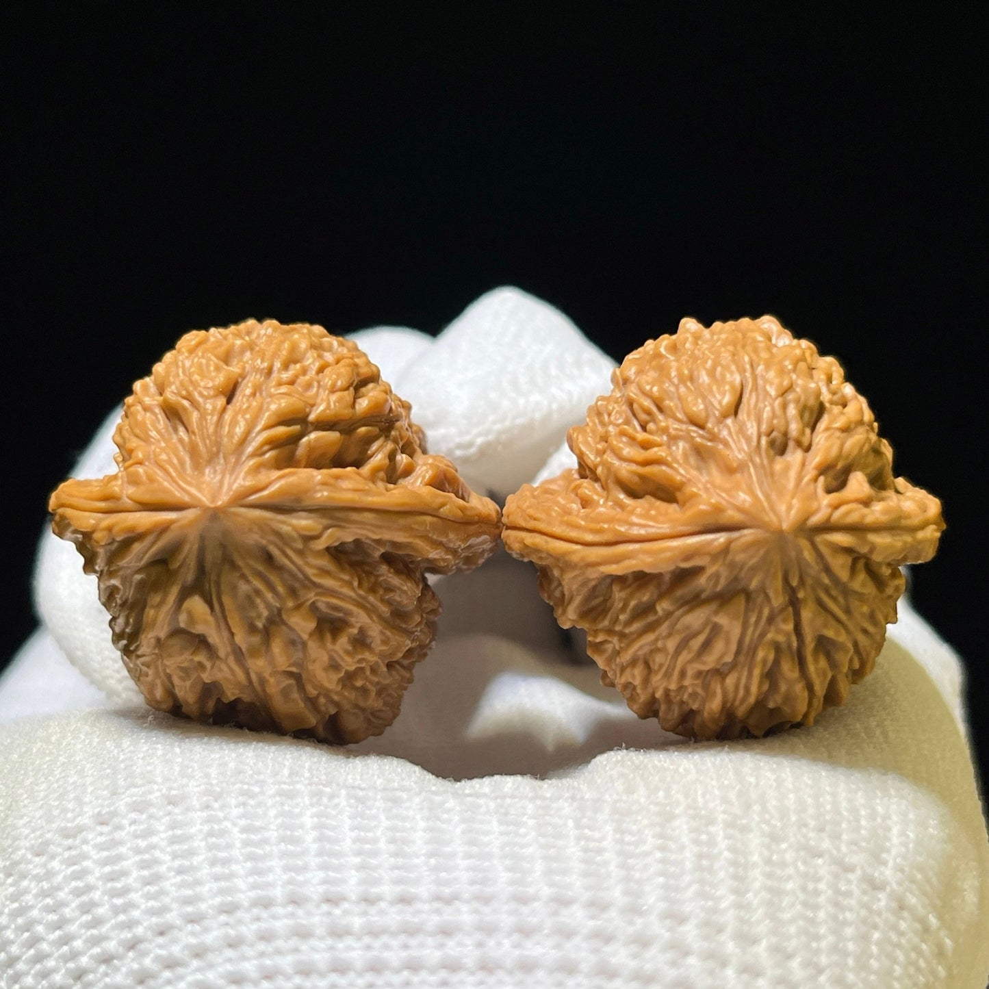 Nanjiangshi Scholar Walnuts Pair | 32.0mm x 32.0mm | Stock ID: NJS-1101 - ThePatinaProject