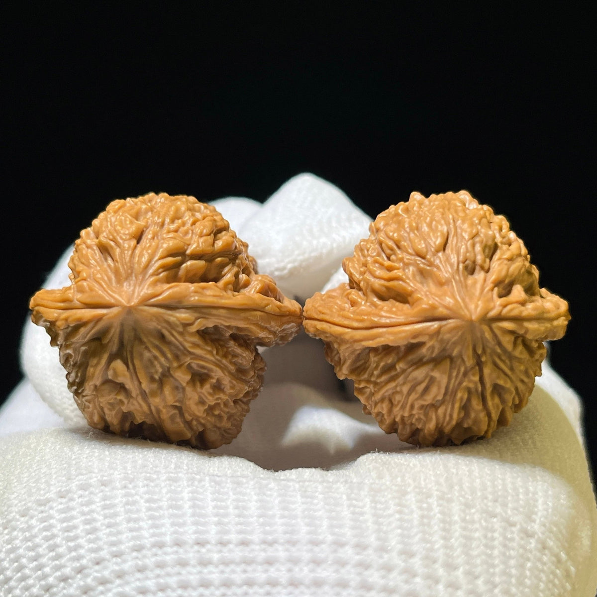 Nanjiangshi Scholar Walnuts Pair | 32.0mm x 32.0mm | Stock ID: NJS-1101 - ThePatinaProject