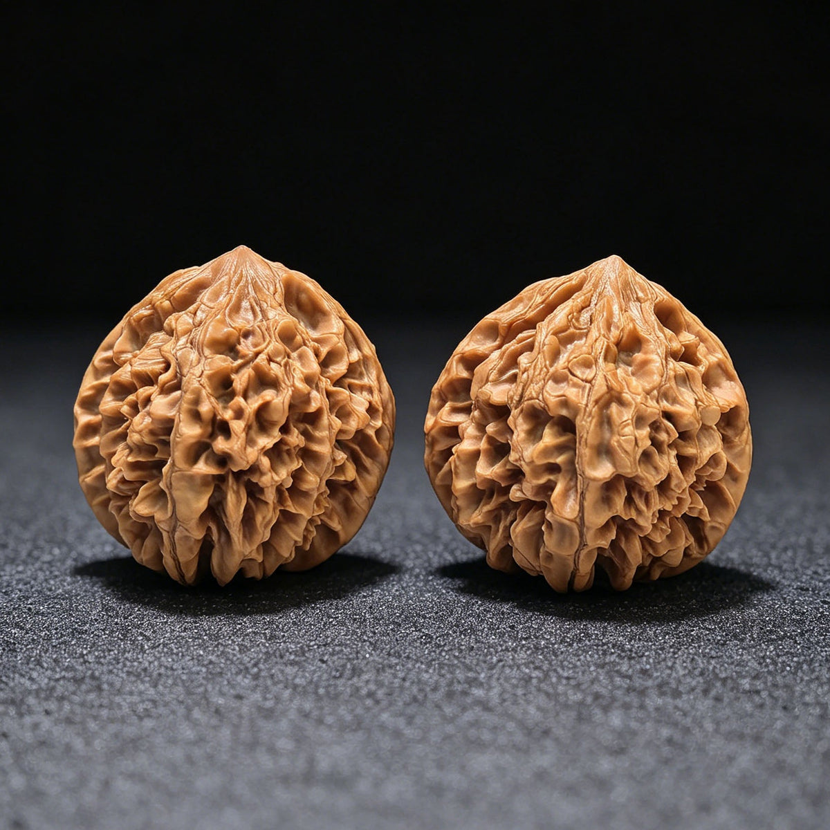 "Nine-Story Demon Tower" Jiuceng Yaota Wenwan Walnuts Pair | 46.0mm x 45.0mm | JCYT-1551C - ThePatinaProject
