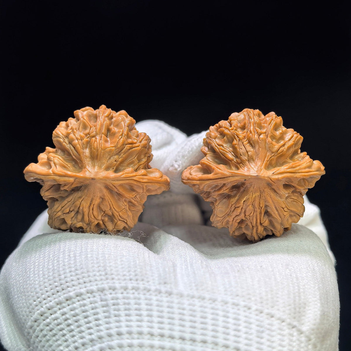 "Nuwa Stone" Nüwashi NWS-1601 Low-Profile Wenwan Walnuts Pair | 35.0mm x 34.0mm | NWS-1601 - ThePatinaProject