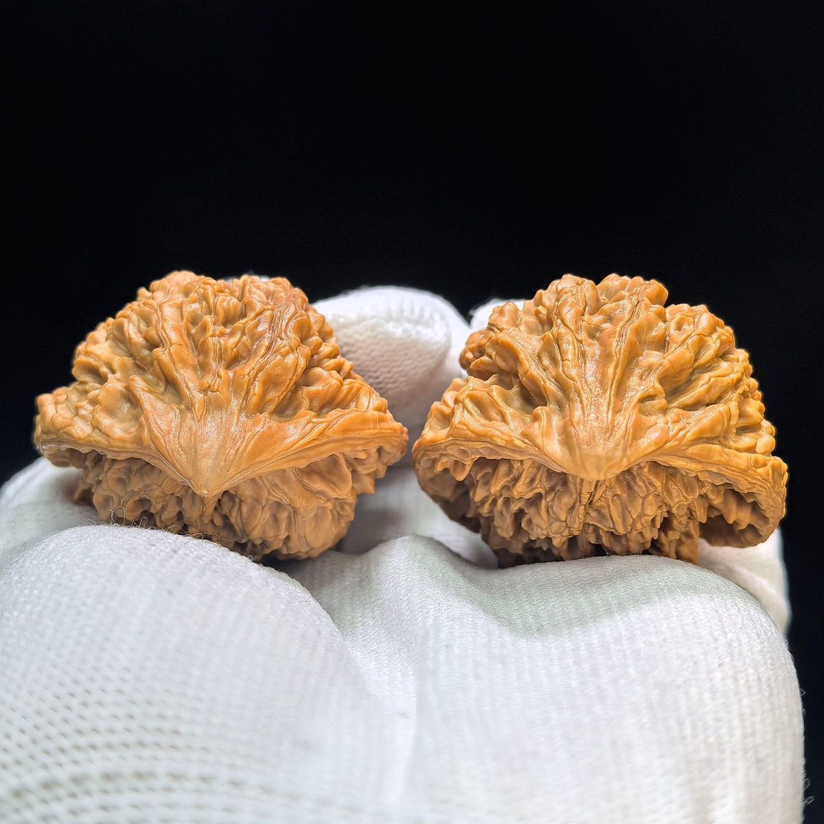 "Official Hat Snake Head" Guanmao Shetiao Wenwan Walnuts Pair | 42.0mm x 32.0mm | GMST-01SY - ThePatinaProject