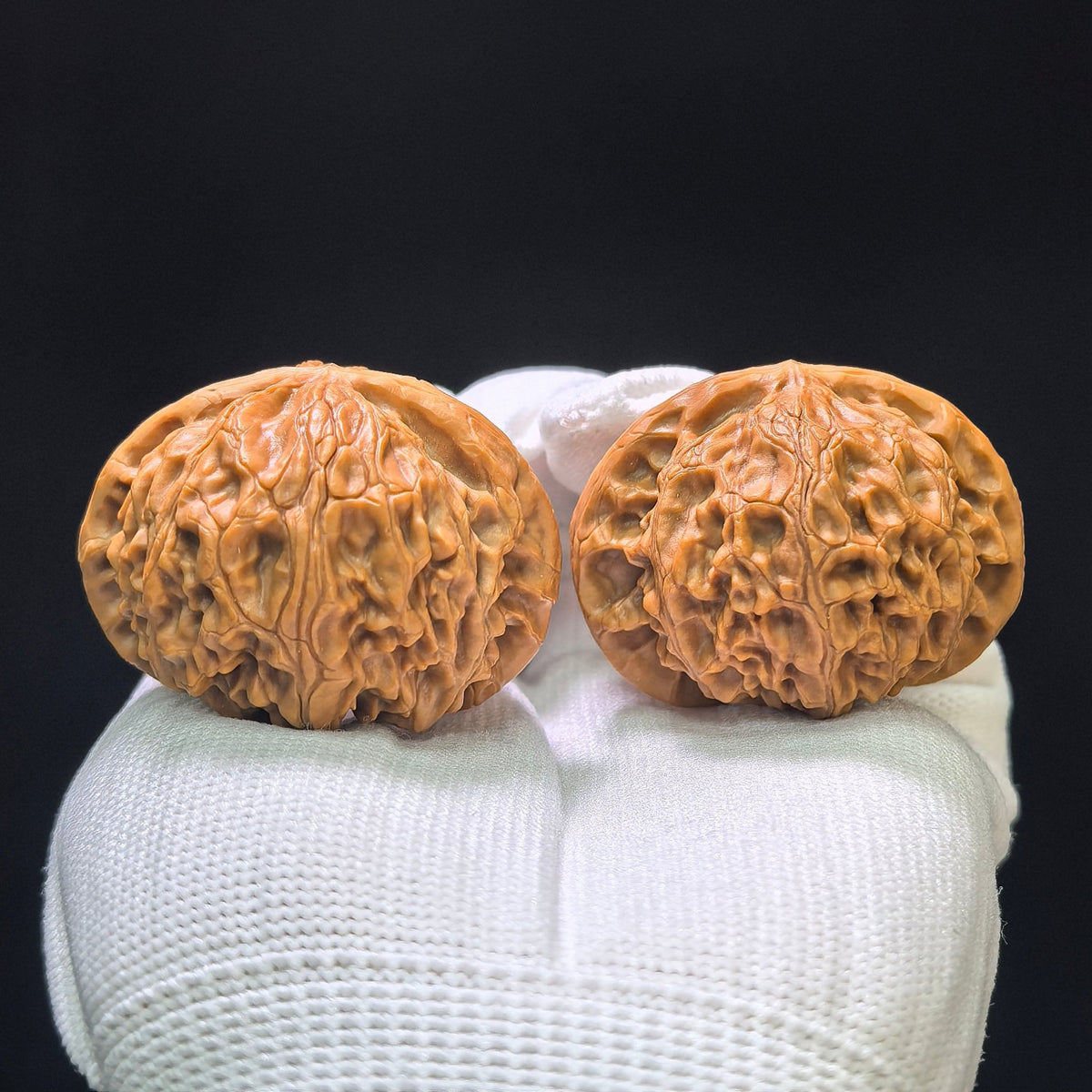 "Palace Lantern" Gongdeng Wenwan Walnuts (Pair) | 43.0mm x 40.0mm | Stock ID: GD-1102 - ThePatinaProject