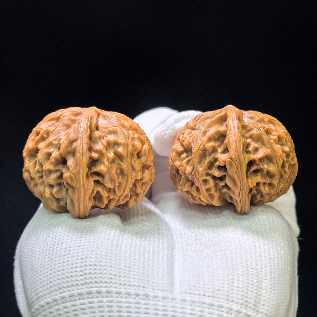 "Palace Lantern" Gongdeng Wenwan Walnuts (Pair) | 43.0mm x 40.0mm | Stock ID: GD-1102 - ThePatinaProject