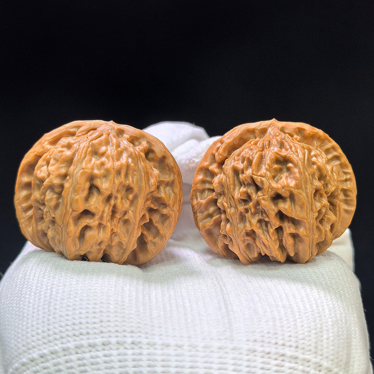"Panshan" Panshan Wenwan Walnuts (Pair) | 39.0mm x 38.0mm | Stock ID: PS-1402 - ThePatinaProject