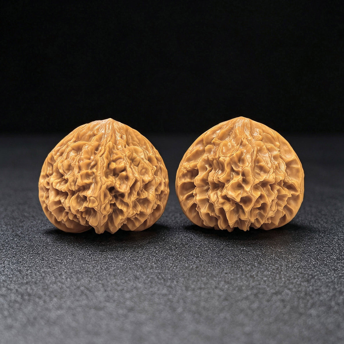 Peach-Heart Emperor Wenwan Walnut Pair — 49.0mm x 47.0mm | S-Grade | SLW-SY1C9 - ThePatinaProject