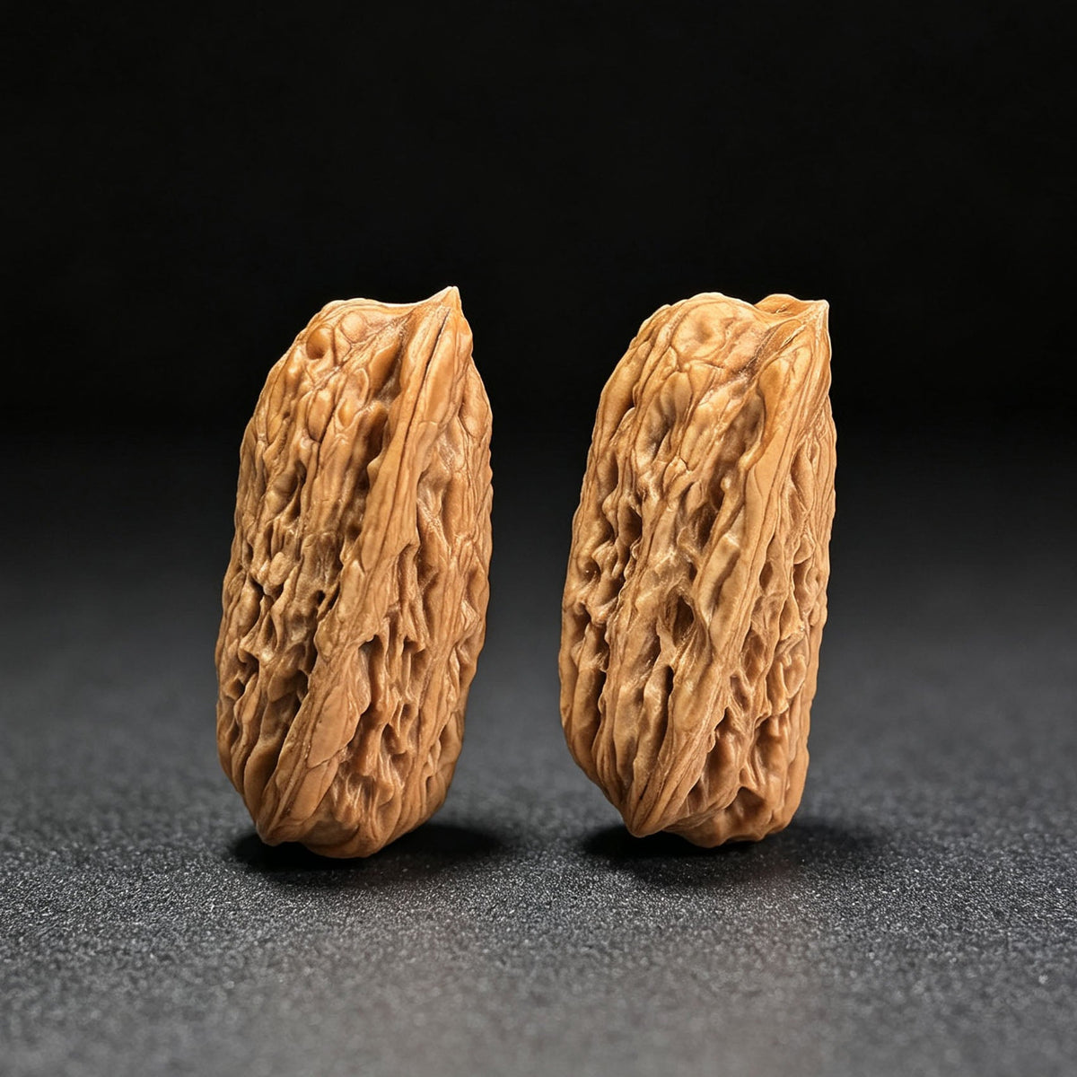 "Penguin Gold Bar" Qie Jintiao QEJT-CG244E Wenwan Walnuts Collector Pair | 21.0mm x 21.0mm | Stock ID: QEJT-CG244E - ThePatinaProject