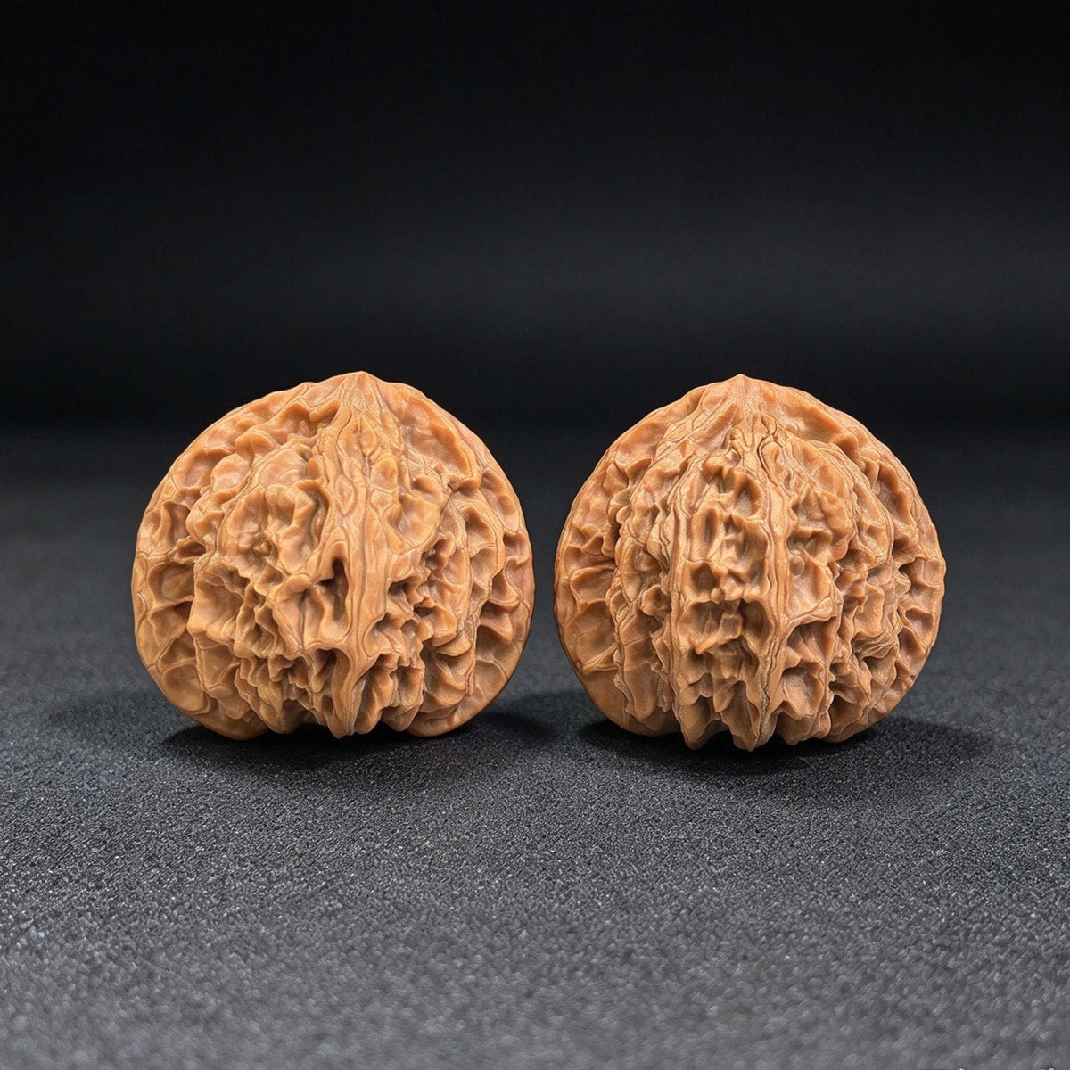 "Ping Guo Yuan / Apple Orchard" Heirloom Collection Wenwan Walnuts Pair | 45.0mm x 41.0mm | PGY-1201C - ThePatinaProject