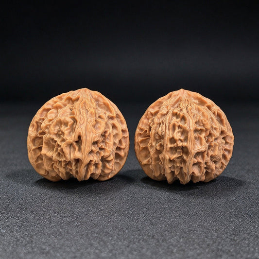 "Ping Guo Yuan / Apple Orchard" Heirloom Collection Wenwan Walnuts Pair | 45.0mm x 41.0mm | PGY-1201C - ThePatinaProject