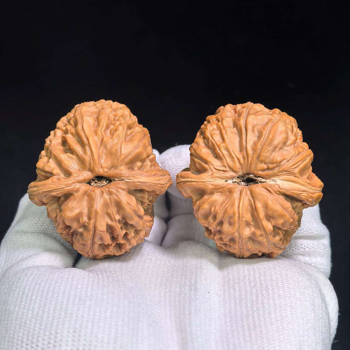"Pinggu Yuanbao" Classic Ingot Silhouette Heirloom Wenwan Walnuts Pair | 41.0mm x 45.0mm | PGYB-801 - ThePatinaProject
