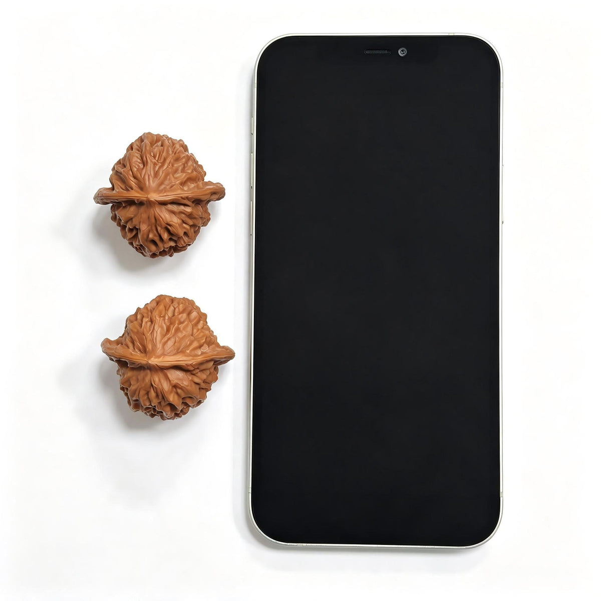 Porcelain Doll × Chengde Official Seal Wenwan Walnut Pair — 37.0mm x 35.0mm | CWWXCDGY-17A6C - ThePatinaProject