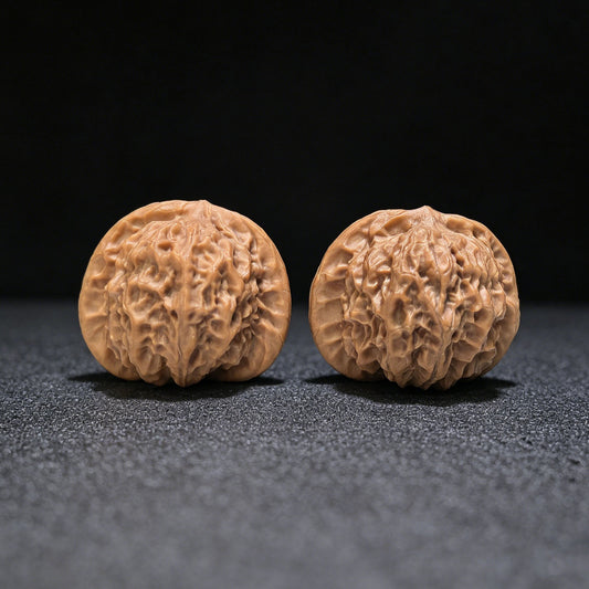"Porcelain Doll" Ciwawa Wenwan Walnuts Pair | 39.0mm x 36.0mm | CWW-1502C - ThePatinaProject