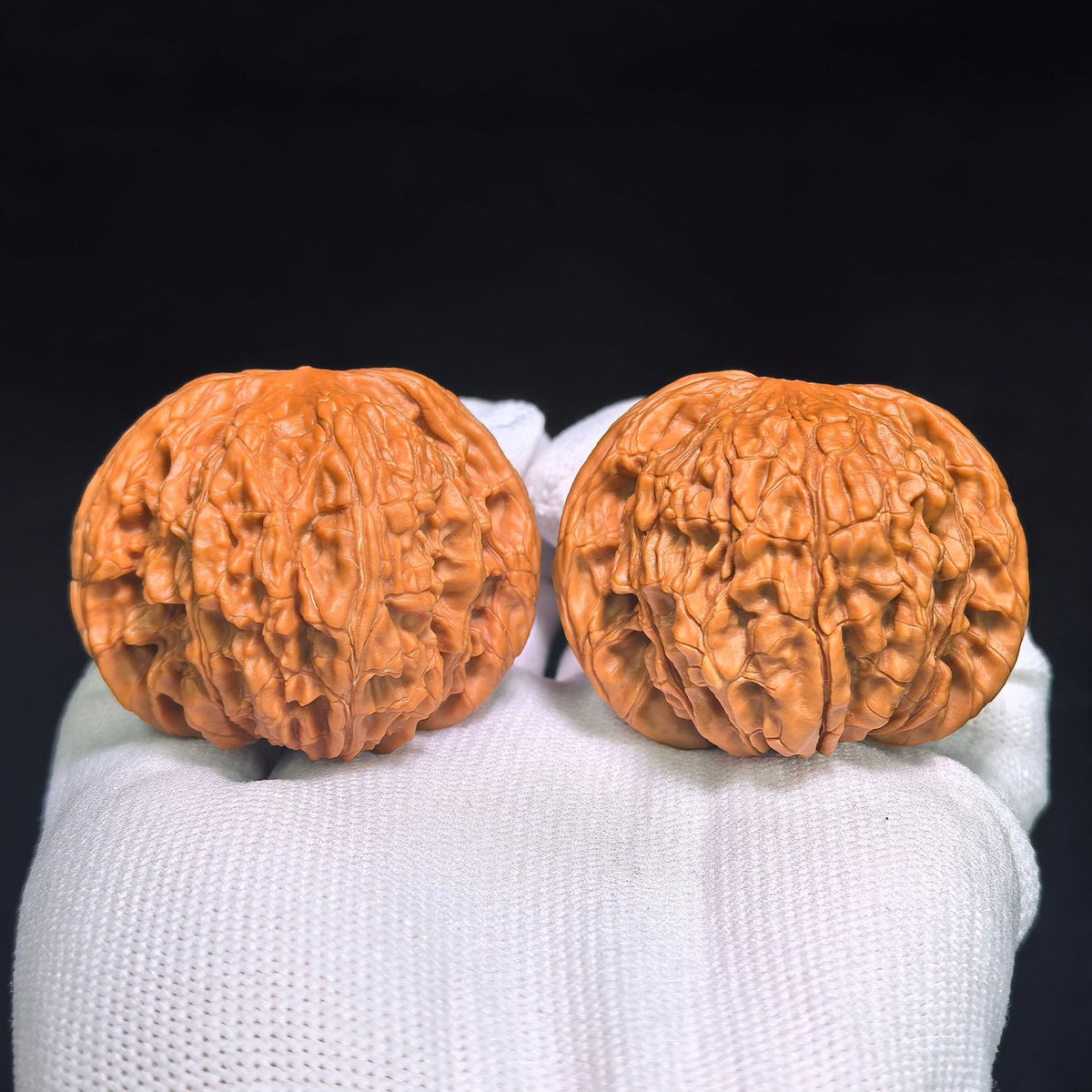 Precision-Matched Classic Millstone (Mopan) Scholar Walnut Pair — 46.0mm x 42.0mm | MP-CWB0E - ThePatinaProject