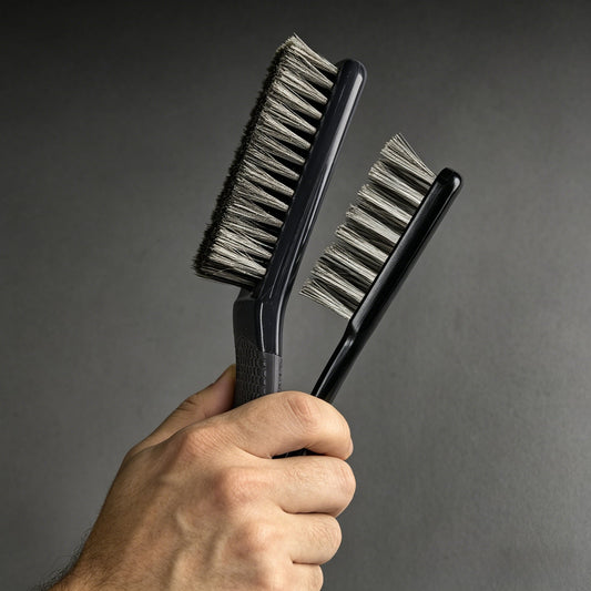 Professional Wenwan Walnut Wire Brush Set | Soft 304 Steel Polishing Brush & Single-Row Hard Steel Cleaning Brush - ThePatinaProject