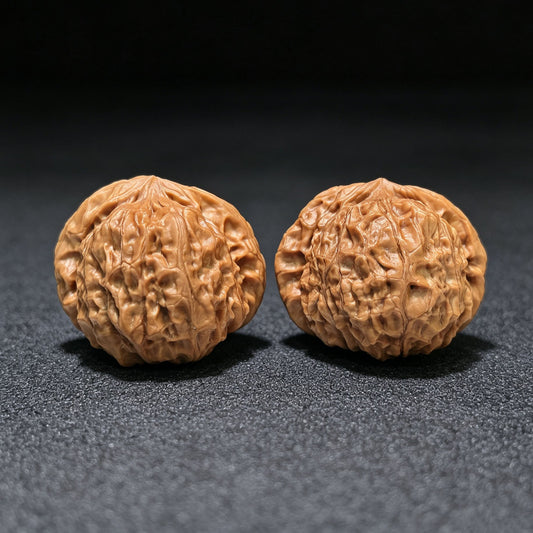 "Pumpkin Dun / Nan Gua Dun" Heirloom Collection Wenwan Walnuts Pair | 43.0mm x 44.0mm | NGD-1111 - ThePatinaProject