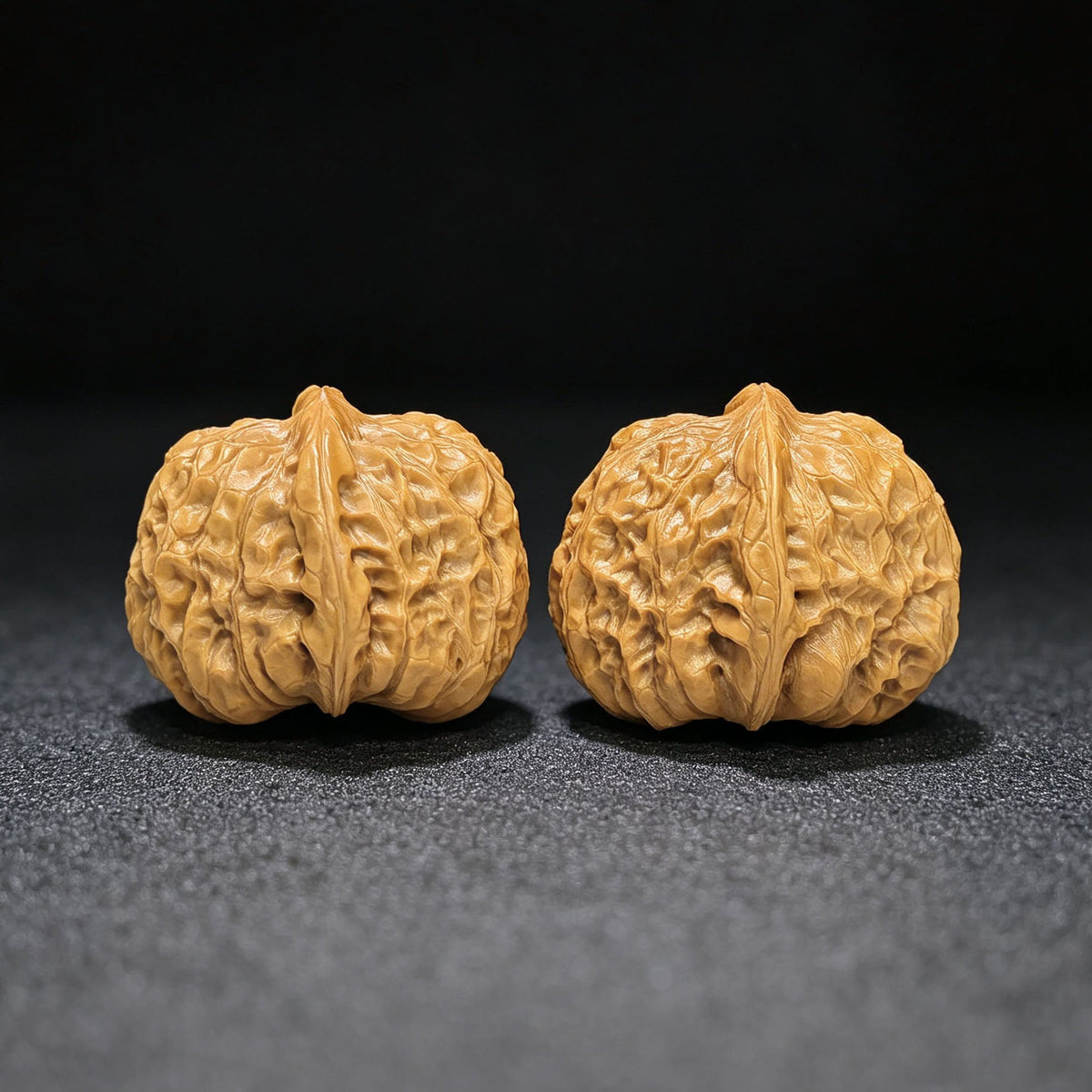 Pumpkin Mound Wenwan Walnut Pair — 38.0mm x 44.0mm | Boutique Grade | NGD-1505C - ThePatinaProject
