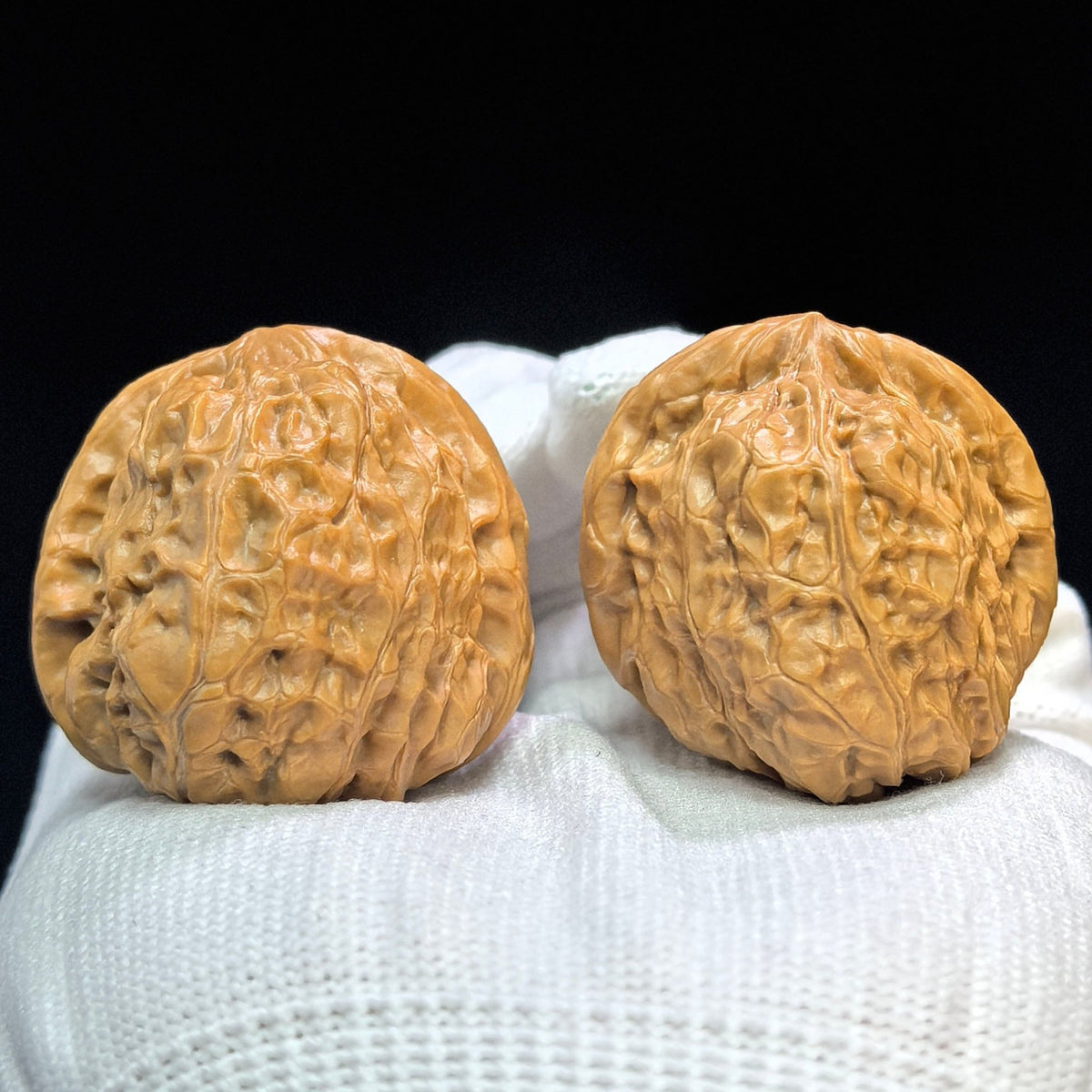 Pumpkin Mound Wenwan Walnut Pair — 38.0mm x 44.0mm | Boutique Grade | NGD-1505C - ThePatinaProject