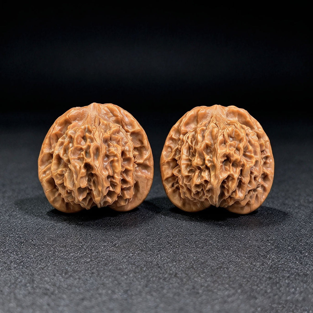 "Qin Gong Zi / Master Qin" Heirloom Collection Wenwan Walnuts Pair | 42.0mm x 39.0mm | QGZ-801 - ThePatinaProject