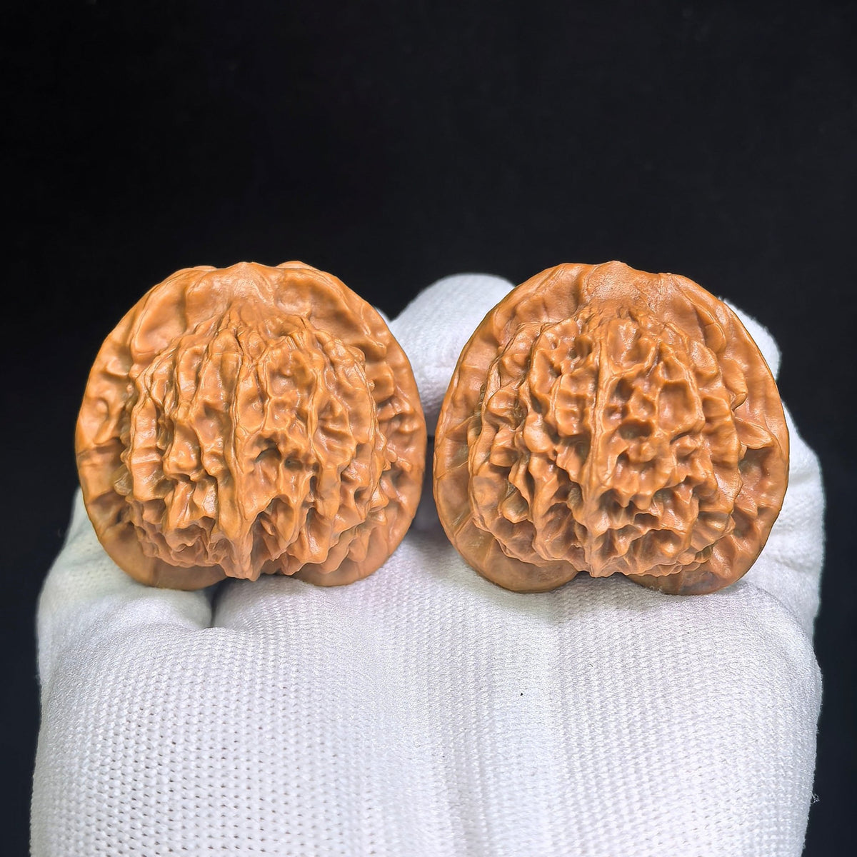 "Qin Gong Zi / Master Qin" Heirloom Collection Wenwan Walnuts Pair | 42.0mm x 39.0mm | QGZ-801 - ThePatinaProject
