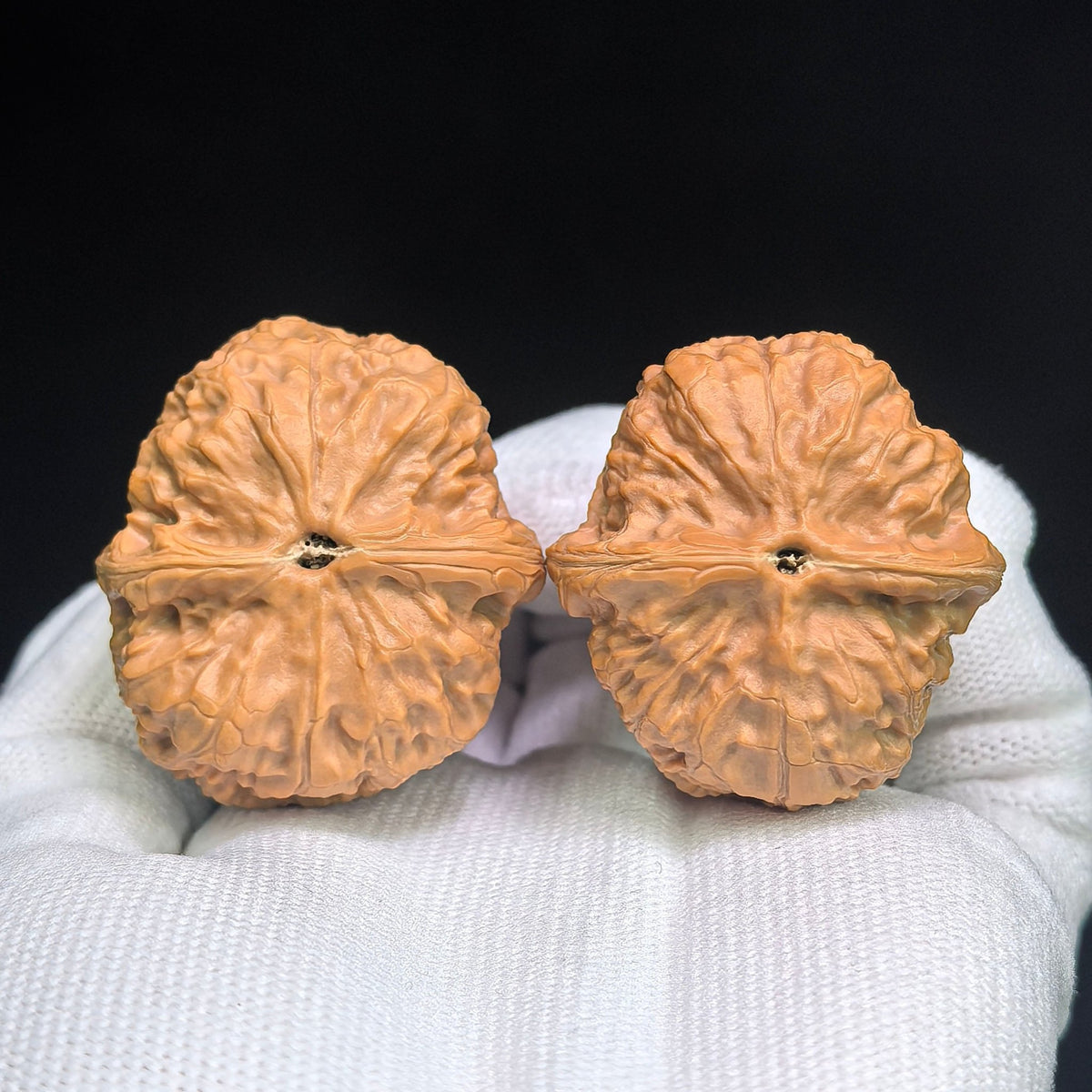 "Red Seal / Hong Fang Yin" Heirloom Collection Wenwan Walnuts Pair | 36.0mm x 40.0mm | HFY-801 - ThePatinaProject
