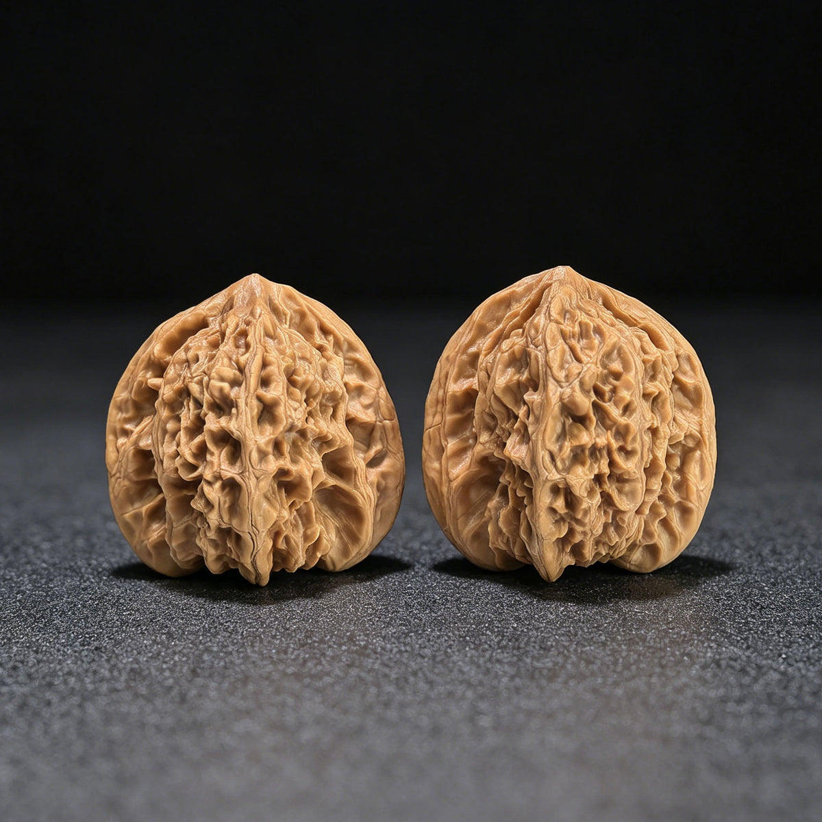 "Rosy Cloud Ridge" Xiayunling Low-Profile Wenwan Walnuts Pair | 39.0mm x 38.0mm | XYL-1105 - ThePatinaProject