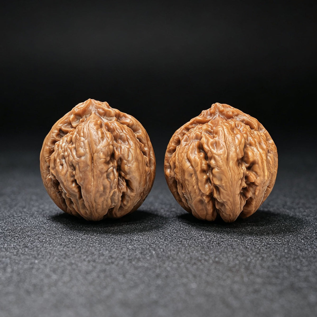 Rugged High-Ridged “T-Rex” Wenwan Walnut Pair — 38.0mm x 40.0mm | BWL-1101 - ThePatinaProject