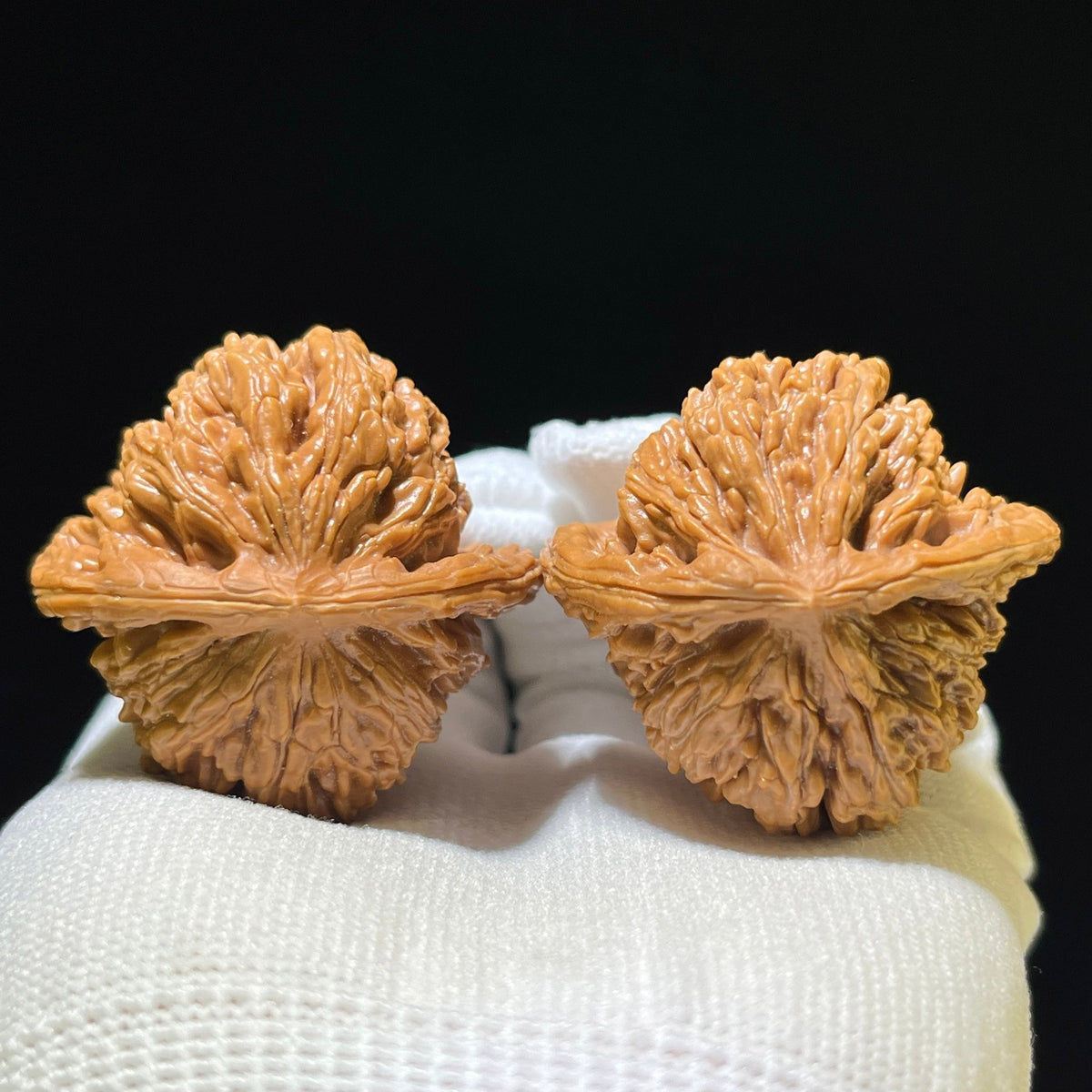Sizuolou Lion Head (Si Zuo Lou) Scholar Walnuts Pair | 43.0mm x 40.0mm | Stock ID: SZL-1110 - ThePatinaProject