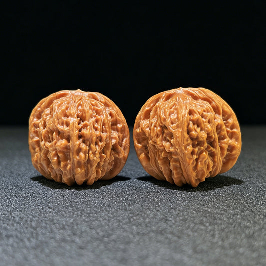 Sizuolou Scholar Walnuts Pair | 42.0mm x 41.0mm | Stock ID: SZL-1102 - ThePatinaProject