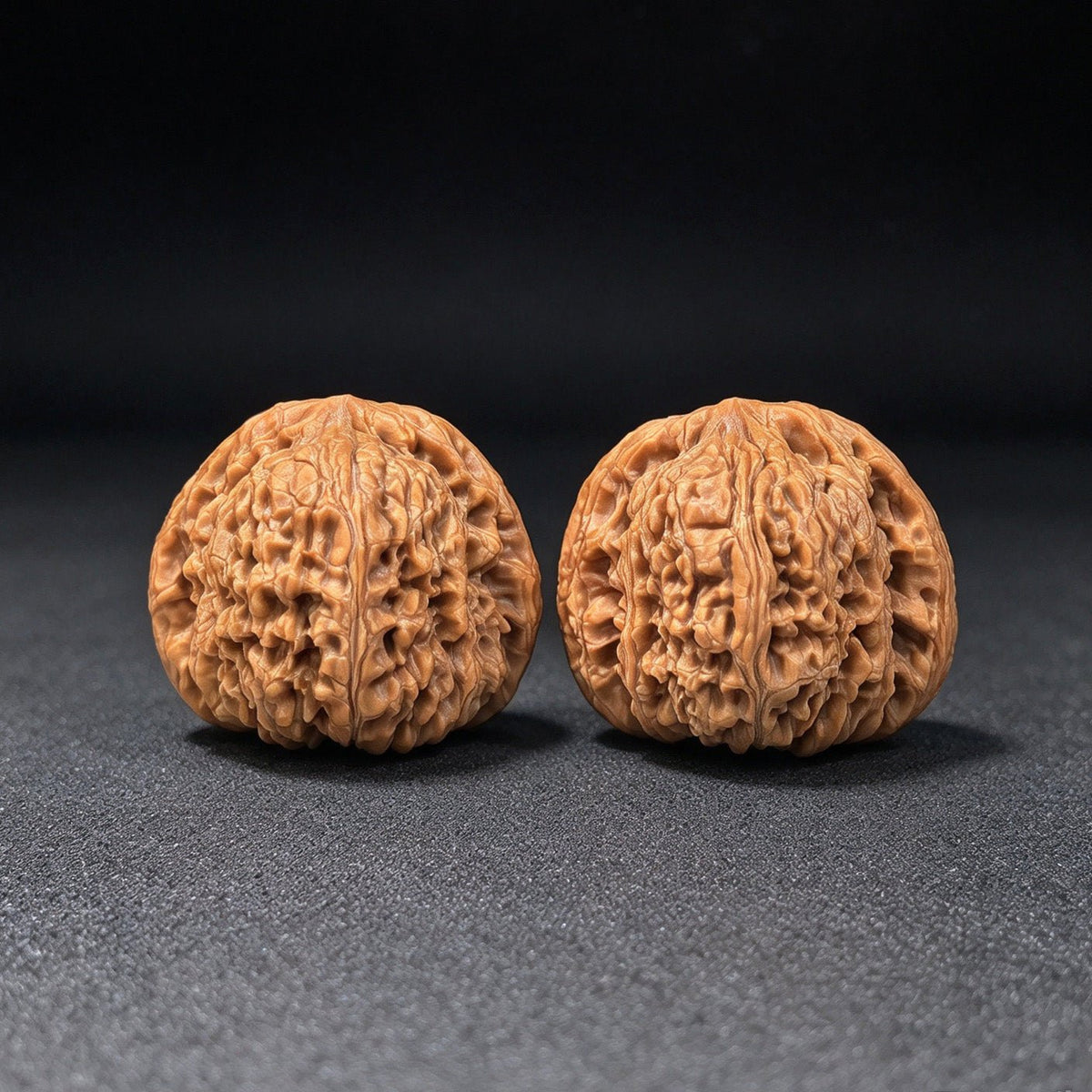 "Spherical Nanjiangshi / Round Nanjiangshi" Heirloom Collection Wenwan Walnuts Pair | 41.0mm x 41.0mm | NJS-1502C - ThePatinaProject