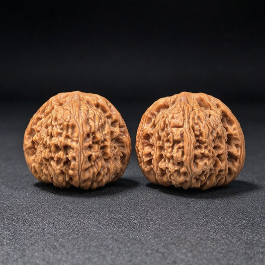 "Spherical Nanjiangshi / Round Nanjiangshi" Heirloom Collection Wenwan Walnuts Pair | 41.0mm x 41.0mm | NJS-1502C - ThePatinaProject