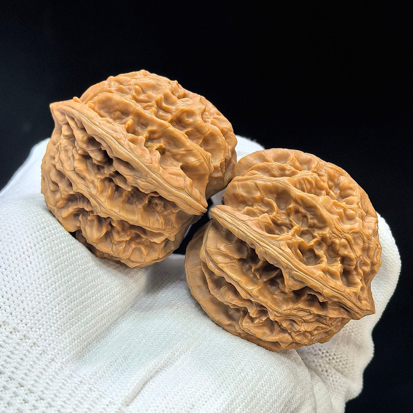 "Spherical Rosy Cloud Ridge" Qiuxing Xiayunling Low-Profile Wenwan Walnuts Pair | 43.0mm x 43.0mm | XYL-1501C - ThePatinaProject