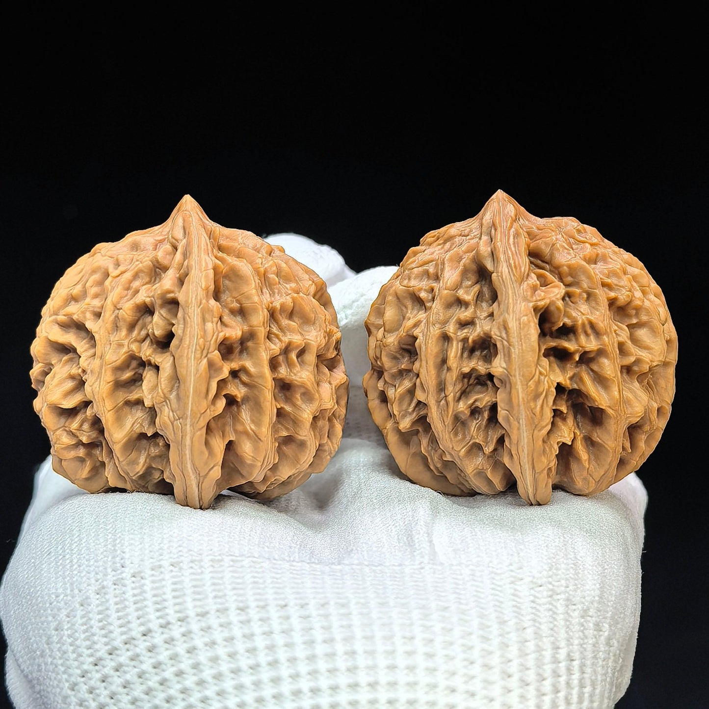 "Spherical Rosy Cloud Ridge" Qiuxing Xiayunling Low-Profile Wenwan Walnuts Pair | 43.0mm x 43.0mm | XYL-1501C - ThePatinaProject