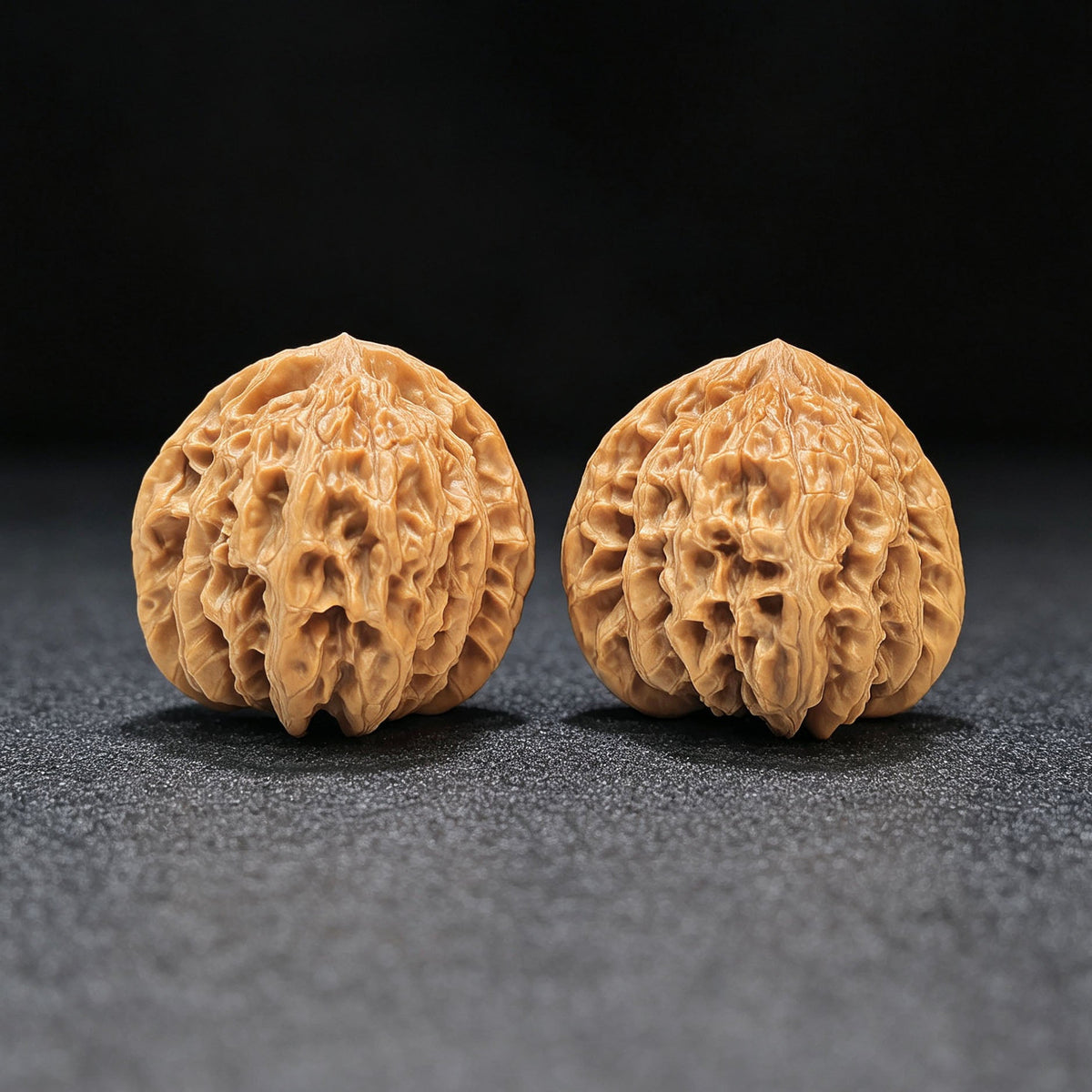 "Spherical Rosy Cloud Ridge" Qiuxing Xiayunling Low-Profile Wenwan Walnuts Pair | 43.0mm x 43.0mm | XYL-1501C - ThePatinaProject