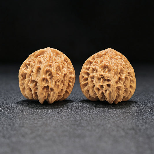 "Spherical Rosy Cloud Ridge" Qiuxing Xiayunling Low-Profile Wenwan Walnuts Pair | 43.0mm x 43.0mm | XYL-1501C - ThePatinaProject