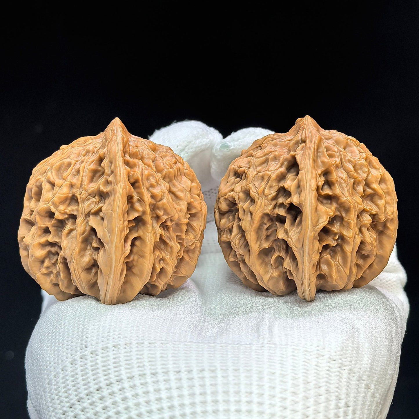 "Spherical Rosy Cloud Ridge" Qiuxing Xiayunling Low-Profile Wenwan Walnuts Pair | 43.0mm x 43.0mm | XYL-1501C - ThePatinaProject