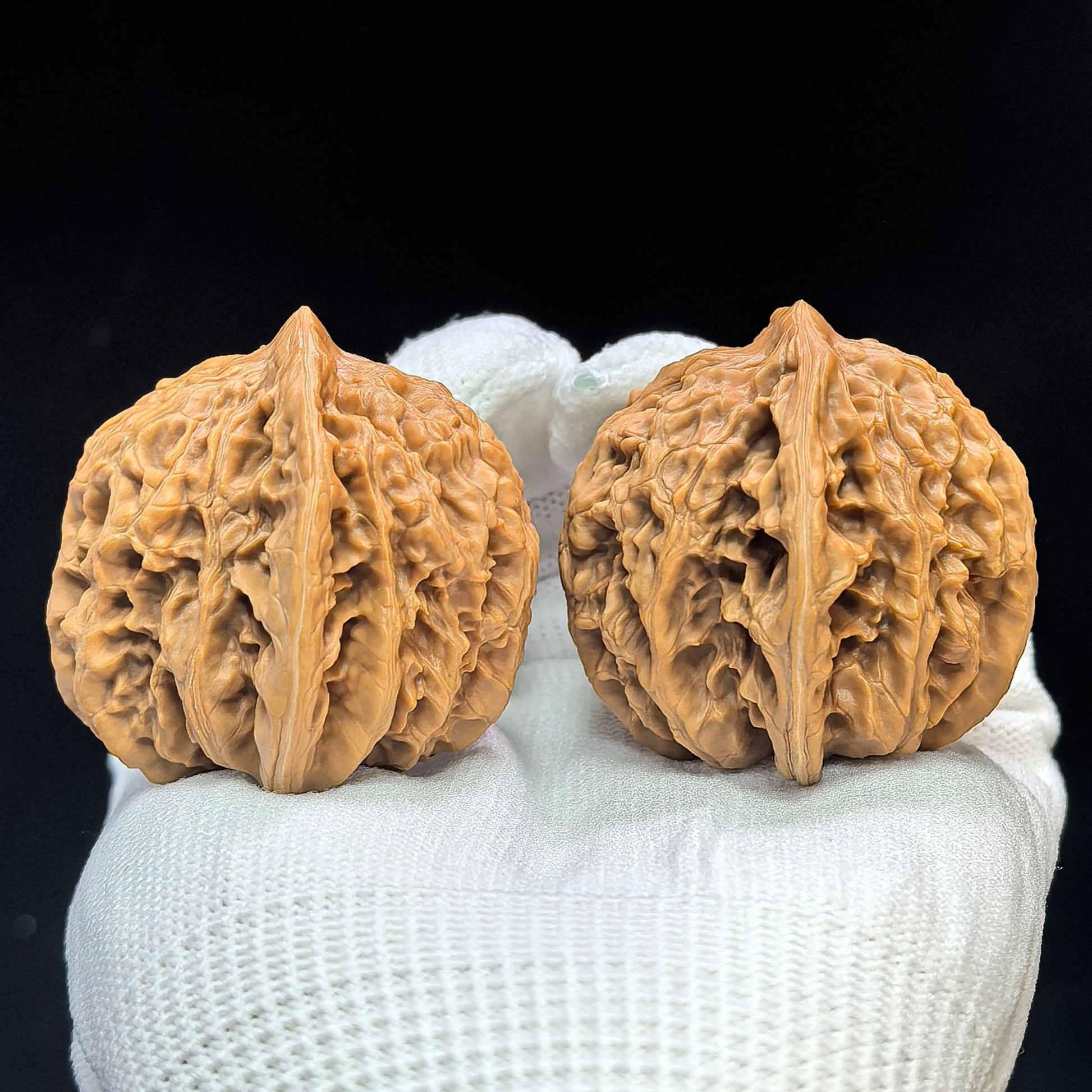 "Spherical Rosy Cloud Ridge" Qiuxing Xiayunling Low-Profile Wenwan Walnuts Pair | 43.0mm x 43.0mm | XYL-1501C - ThePatinaProject