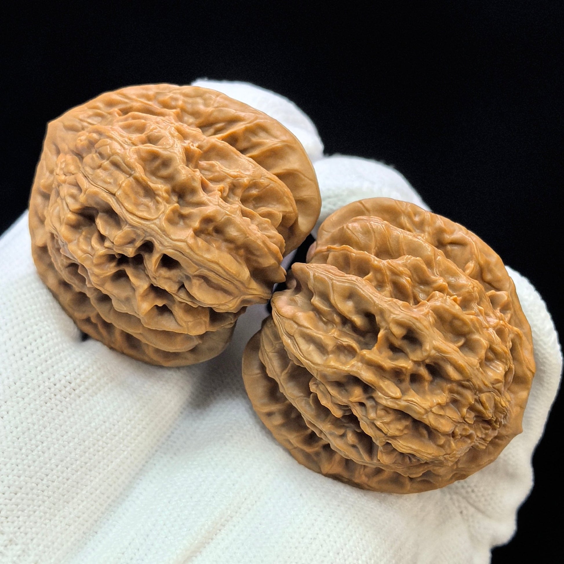 "Spherical Rosy Cloud Ridge" Qiuxing Xiayunling Low-Profile Wenwan Walnuts Pair | 43.0mm x 43.0mm | XYL-1501C - ThePatinaProject