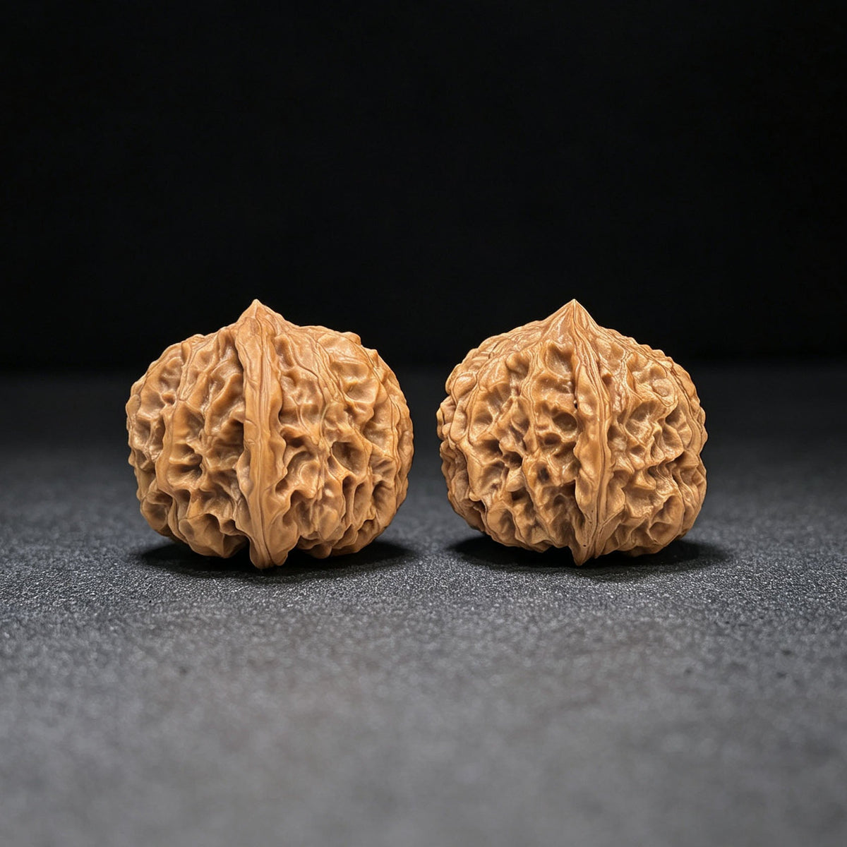 "Star Lotus Lionhead" (Xing Lian Shi Tou) Scholar Walnuts Pair | 37.0mm x 35.0mm | Low-Profile Sacred Radiant Base | Collector Grade Masterpiece | Stock ID: WM-SY1B6 - ThePatinaProject