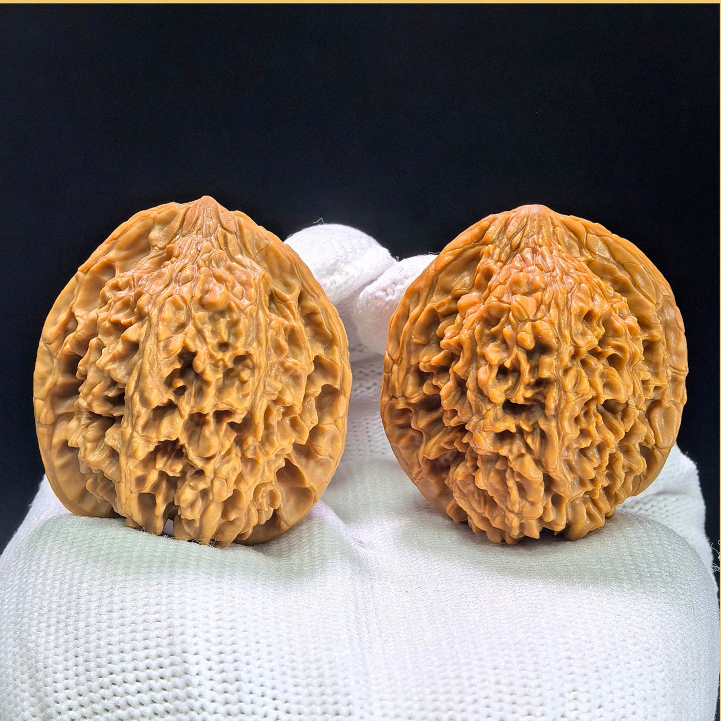 "Starry Sky" Mantianxing Low-Profile Wenwan Walnuts Pair | 36.0mm x 34.0mm | MTX-1403 - ThePatinaProject