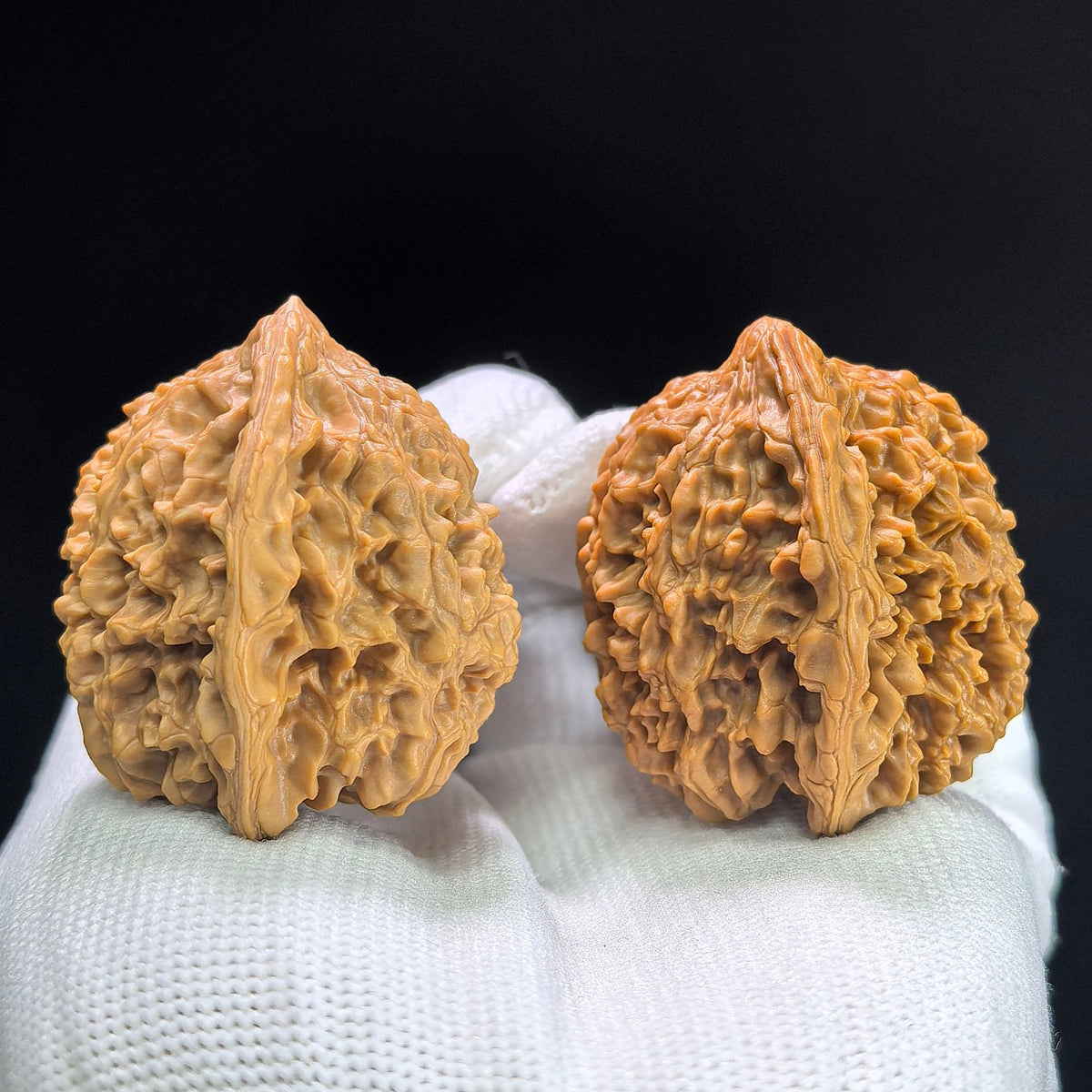 "Starry Sky" Mantianxing Low-Profile Wenwan Walnuts Pair | 36.0mm x 34.0mm | MTX-1403 - ThePatinaProject