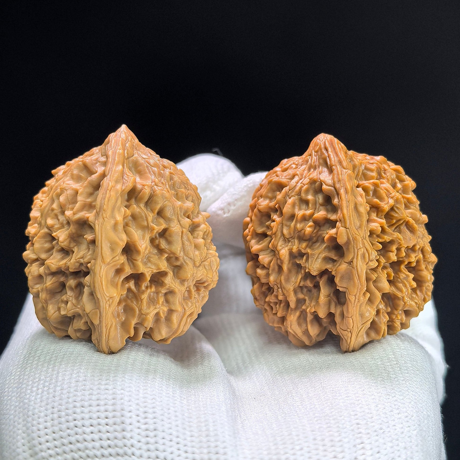 "Starry Sky" Mantianxing Low-Profile Wenwan Walnuts Pair | 36.0mm x 34.0mm | MTX-1403 - ThePatinaProject