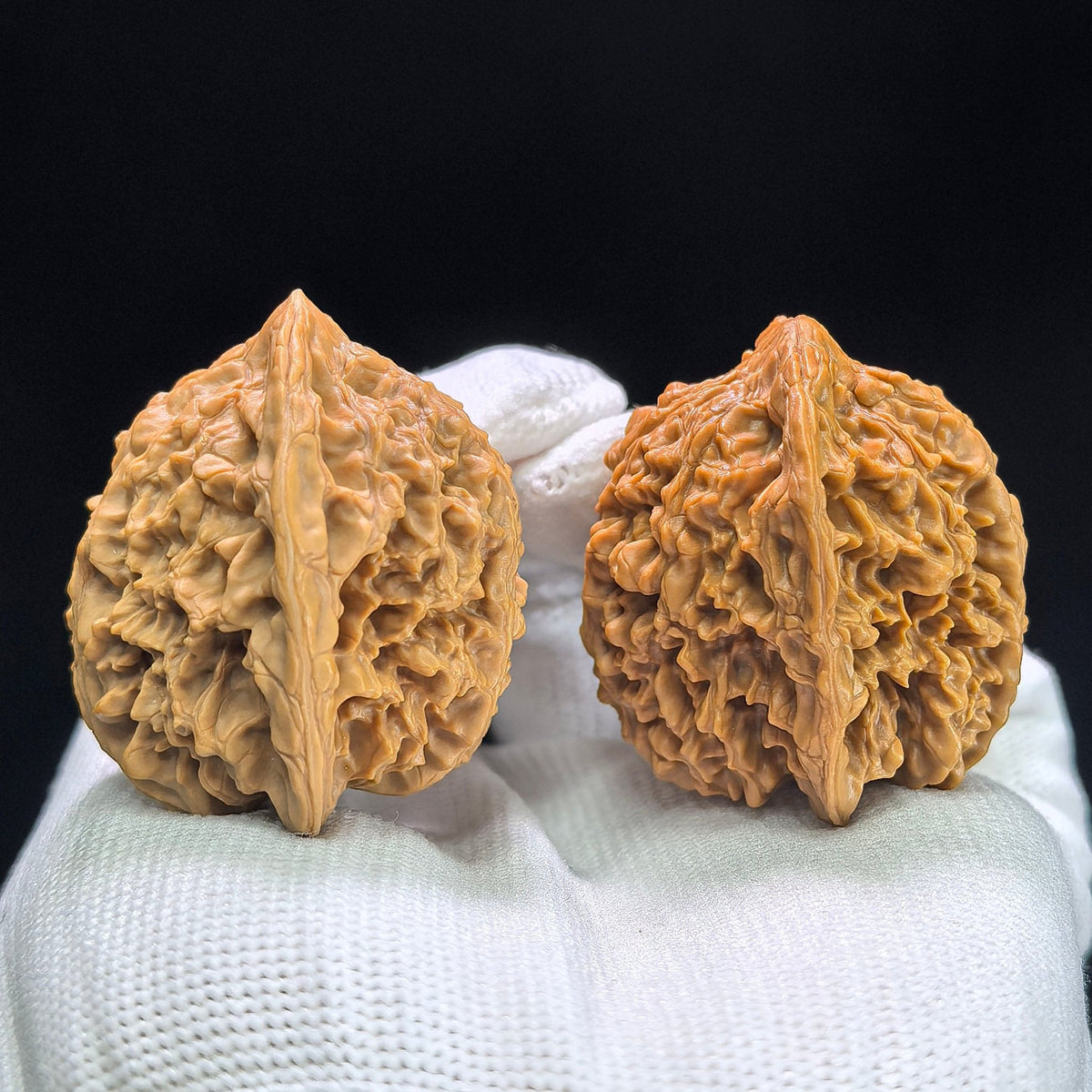 "Starry Sky" Mantianxing Low-Profile Wenwan Walnuts Pair | 36.0mm x 34.0mm | MTX-1403 - ThePatinaProject