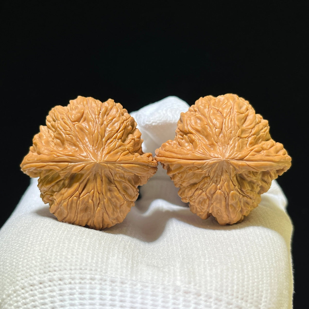 The "Ancient Millstone" (Mo Pan) Choice Miniature Scholar Walnuts | 39.0mm x 38.0mm | Compact Finger-Twirling Format | MP-1106 - ThePatinaProject