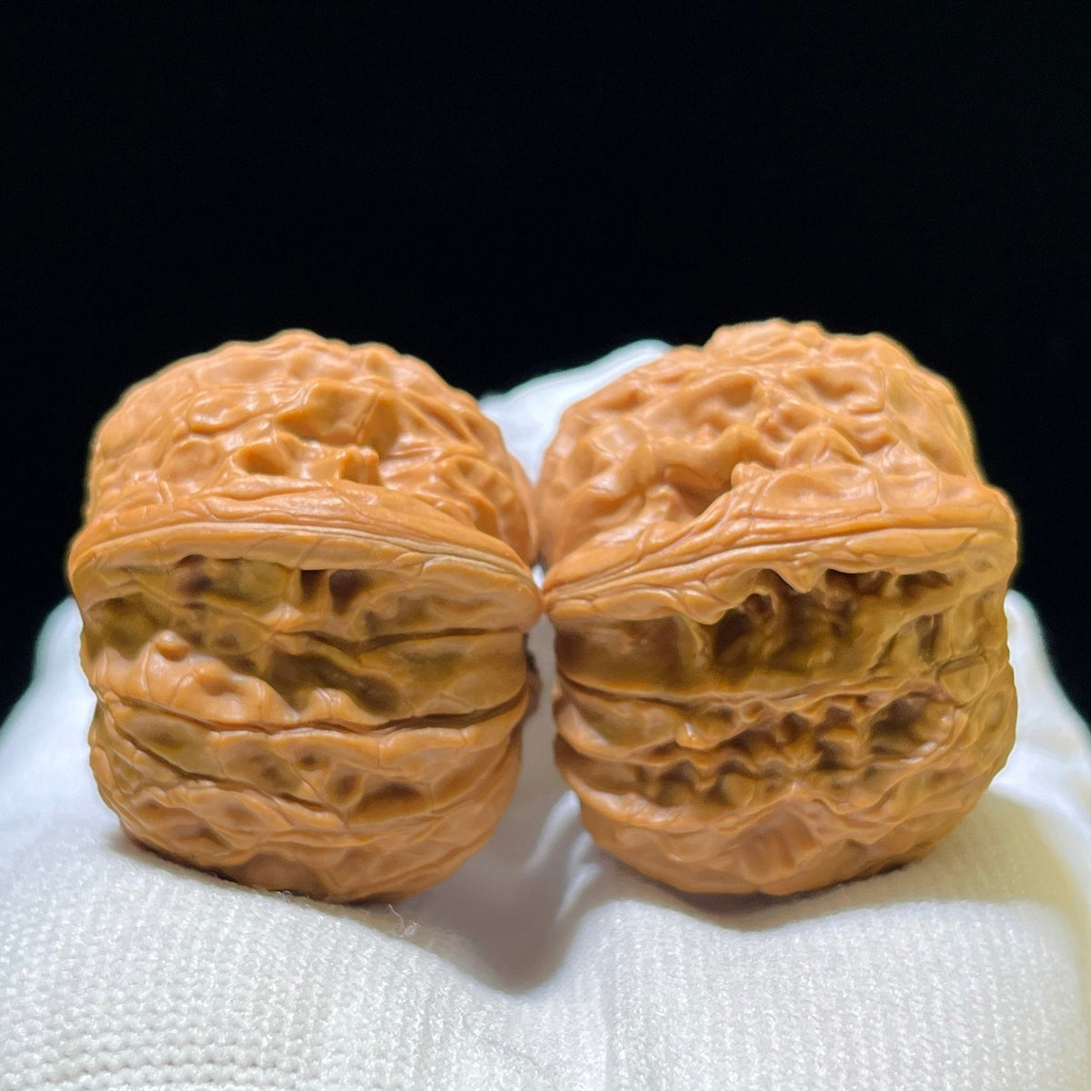 The "Ancient Millstone" (Mo Pan) Select Miniature Scholar Walnuts | 39.0mm x 38.0mm | Compact Shou Nian Format | MP-1108 - ThePatinaProject