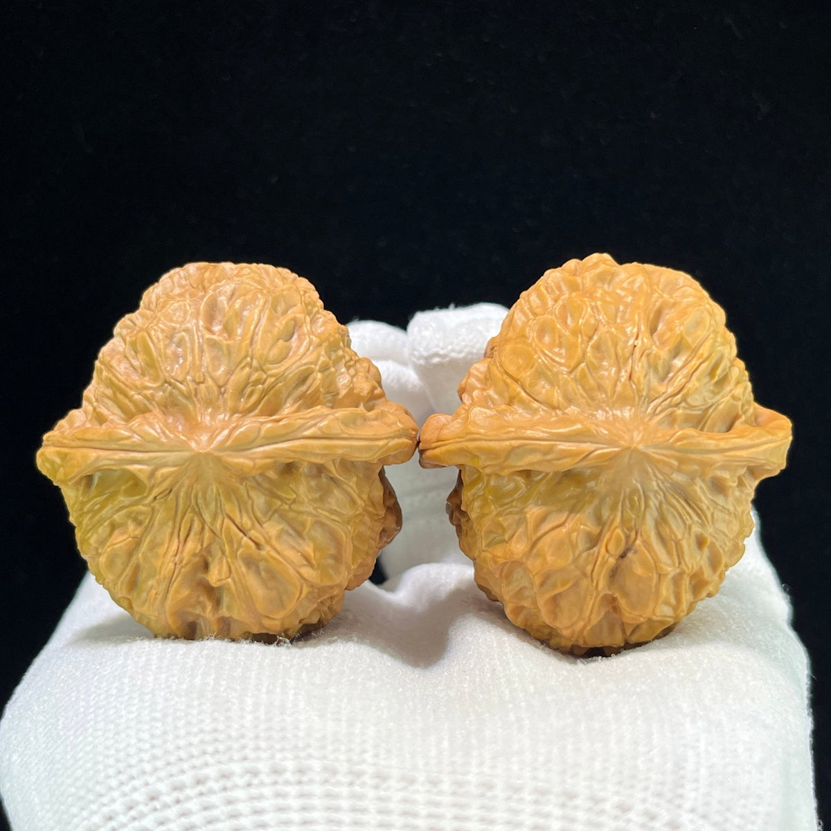 The "Ancient Pumpkin Ingot" (Nan Gua Dun) Choice Deep-Belly Pair | 41.0mm x 44.0mm | Heavy-Volume Shou Nian Format | NGD-1004 - ThePatinaProject