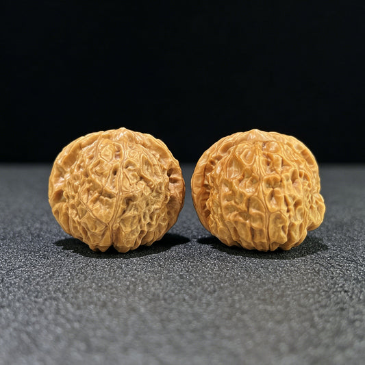 The "Ancient Pumpkin Ingot" (Nan Gua Dun) Choice Deep-Belly Pair | 41.0mm x 44.0mm | Heavy-Volume Shou Nian Format | NGD-1004 - ThePatinaProject