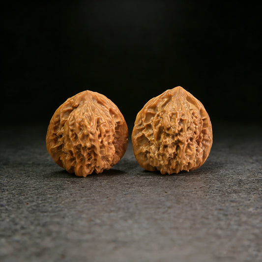 The "Arhat Head" (Luo Han Tou) Pair | 40.0mm x 37.0mm | LHT-301 - ThePatinaProject