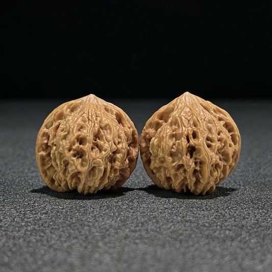 The "Baihua Mountain Qilin" (Qi Lin Wen) Ergonomic Giant Pair | 40.0mm x 37.0mm | BHSQLW-706 - ThePatinaProject