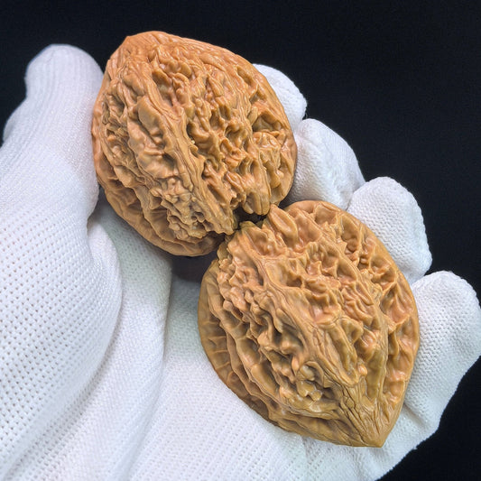 The "Beijing Chicken Heart" (Beijing Ji Xin) Pair | 39.0mm x 40.0mm | JX-404 - ThePatinaProject